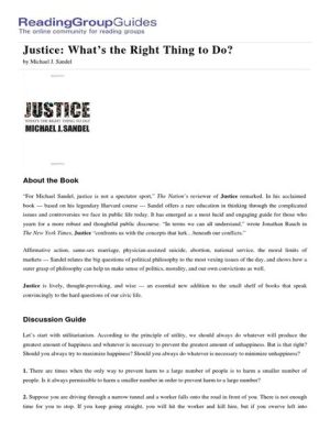  「Justice: What’s the Right Thing to Do?」：倫理の迷宮を歩み、真なる正義に迫る壮大な知的探求